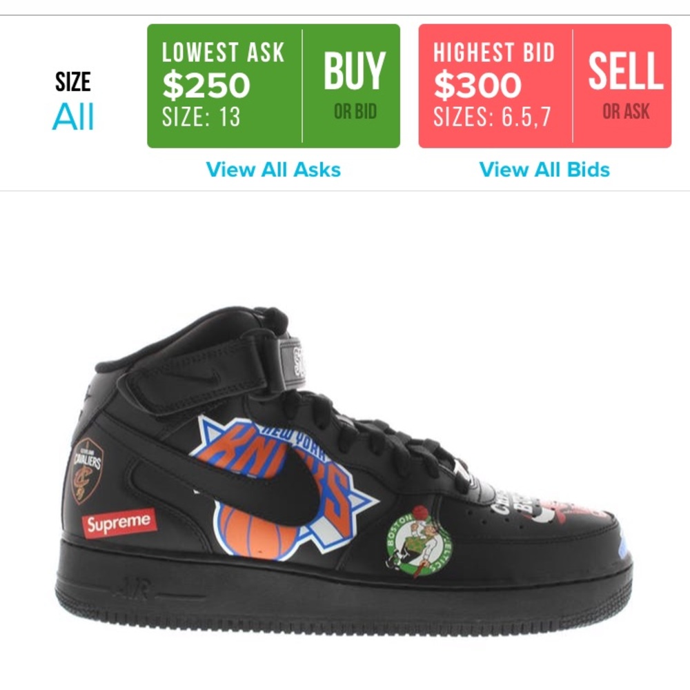 Supreme Nike NBA Air Force ones
